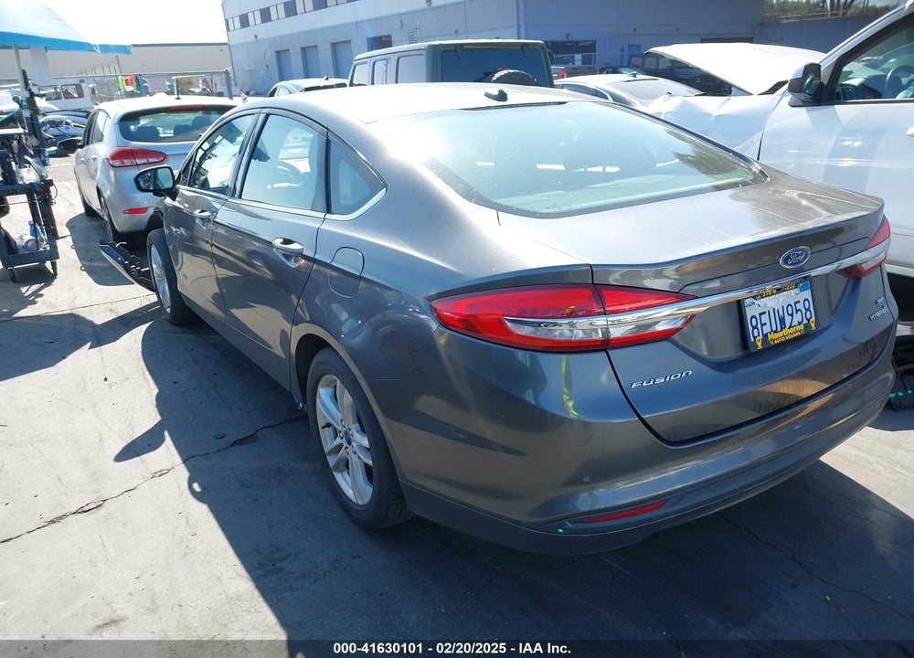 2018 FORD FUSION HYBRID VIN: 3FA6P0LU2JR249962