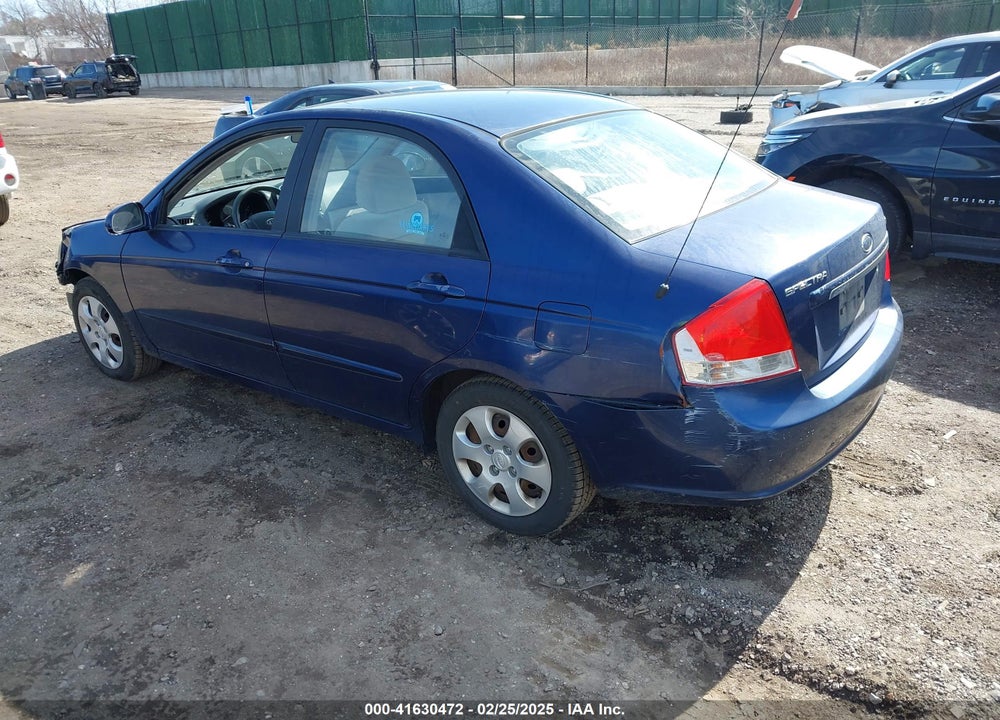 2007 KIA SPECTRA VIN: KNAFE122775458113