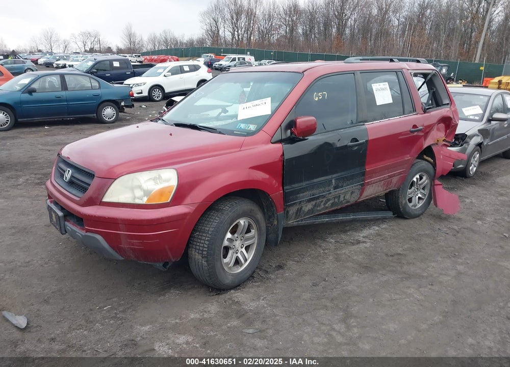 2003 HONDA PILOT VIN: 2HKYF18683H581271