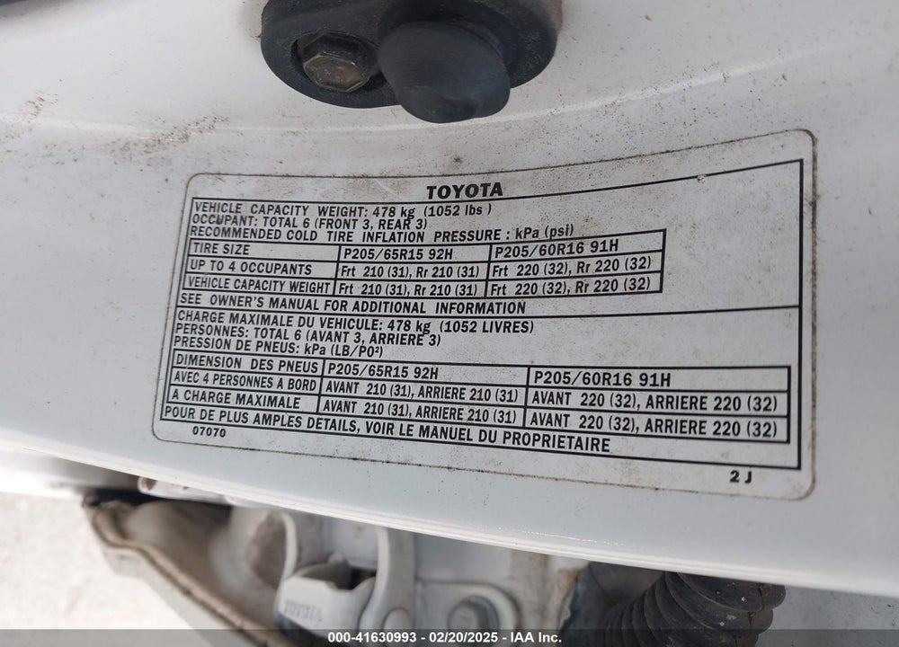 2002 TOYOTA AVALON XL VIN: 4T1BF28B22U226475