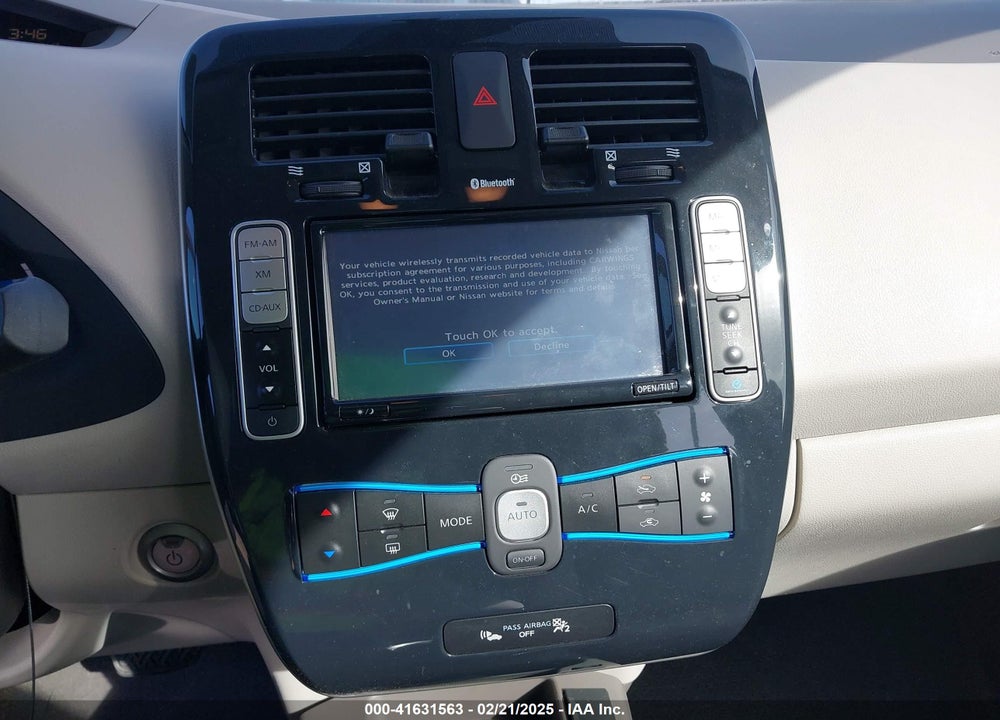 2012 NISSAN LEAF SV VIN: JN1AZ0CP1CT022971