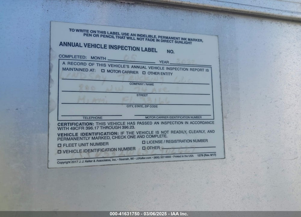 2005 WABASH NATIONAL CORP UNKNOWN VIN: 1JJV532W65L902627