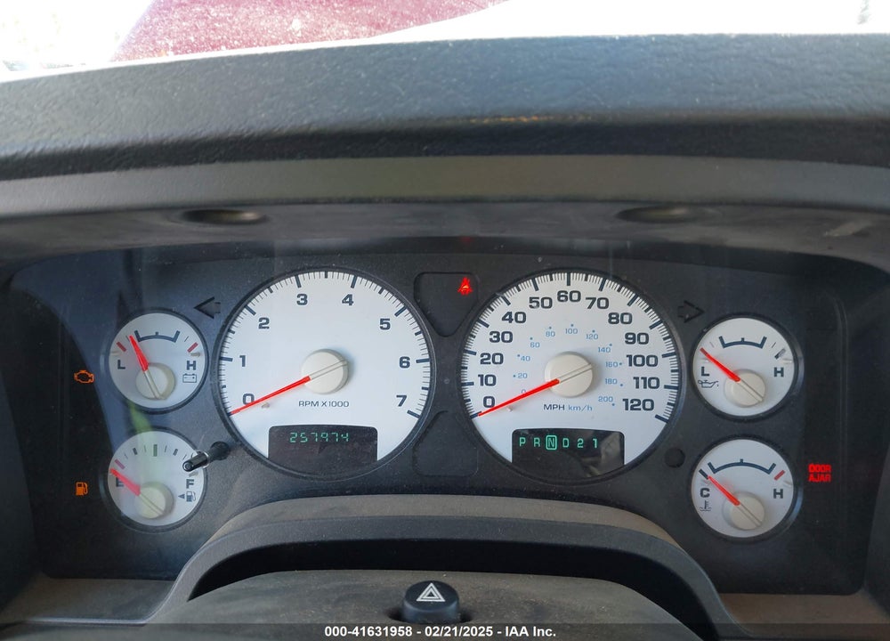 2005 DODGE RAM 1500 SLT/LARAMIE VIN: 1D7HU18D65S135747
