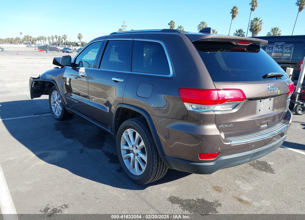 2017 JEEP GRAND CHEROKEE LIMITED 4X4 VIN: 1C4RJFBG2HC771801