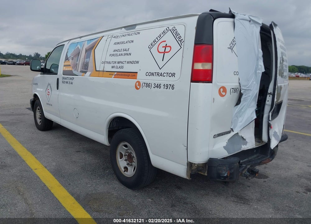 2007 CHEVROLET EXPRESS WORK VAN VIN: 1GCGG25V971149568