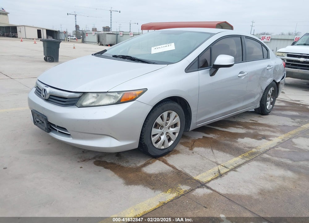 2012 HONDA CIVIC VIN: 19XFB2F55CE081494