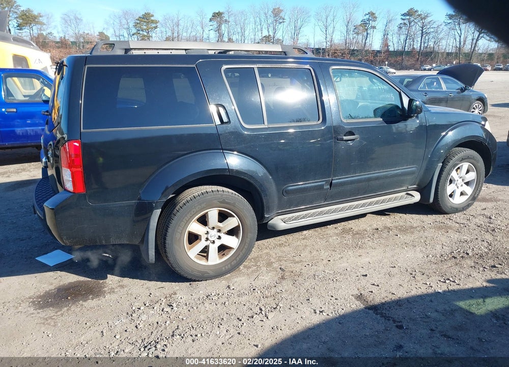 2008 NISSAN PATHFINDER SE VIN: 5N1AR18B18C619637