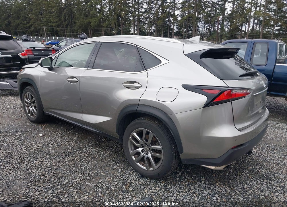 2015 LEXUS NX 200T VIN: JTJBARBZ7F2022898