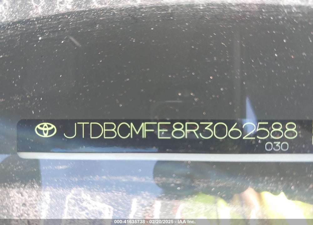 2024 TOYOTA COROLLA VIN: JTDBCMFE8R3062588