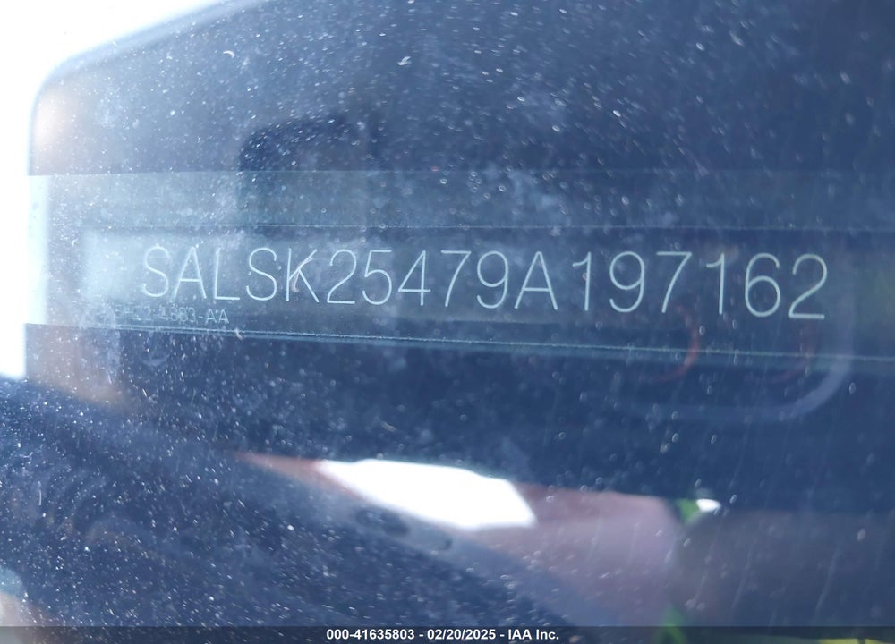 2009 LAND ROVER RANGE ROVER SPORT HSE VIN: SALSK25479A197162