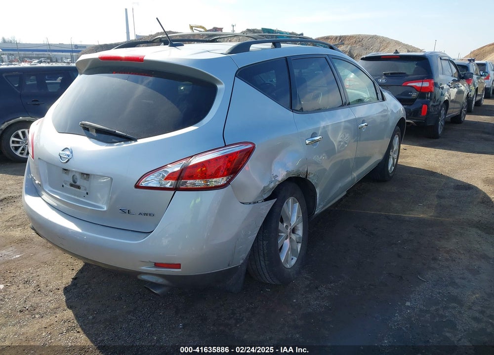 2013 NISSAN MURANO SL VIN: JN8AZ1MW1DW307537