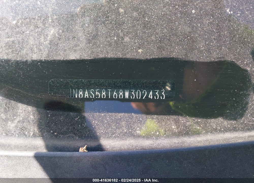 2008 NISSAN ROGUE VIN: JN8AS58T68W302433