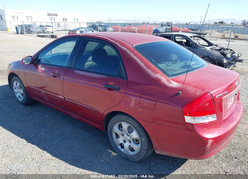 2009 KIA SPECTRA EX VIN: KNAFE222195594519