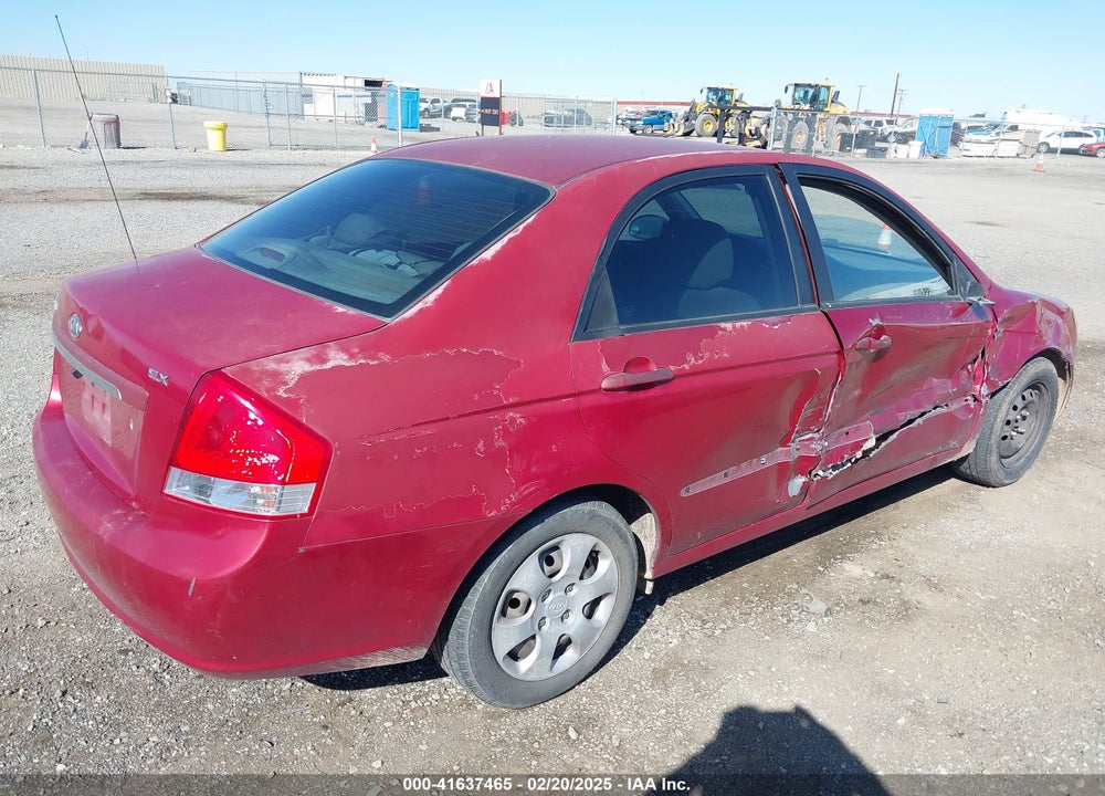 2009 KIA SPECTRA EX VIN: KNAFE222195594519