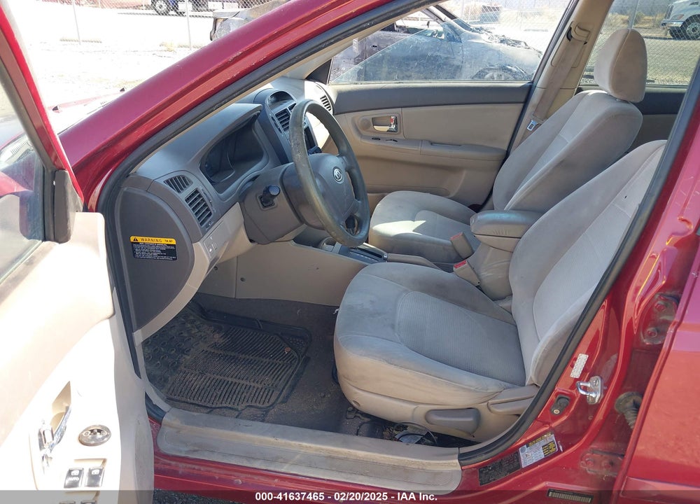 2009 KIA SPECTRA EX VIN: KNAFE222195594519