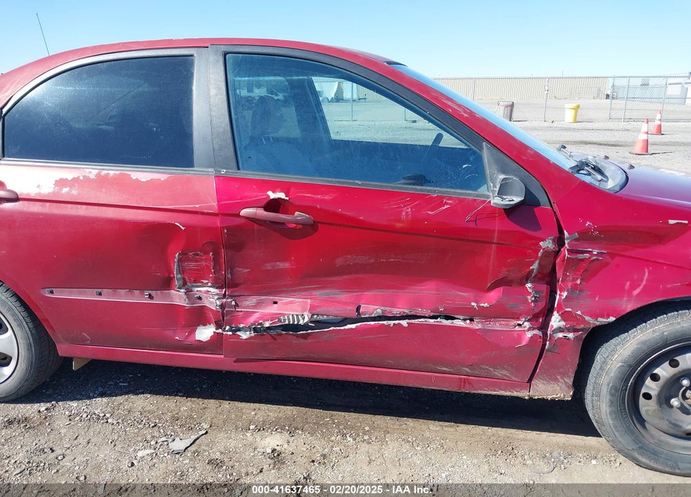 2009 KIA SPECTRA EX VIN: KNAFE222195594519