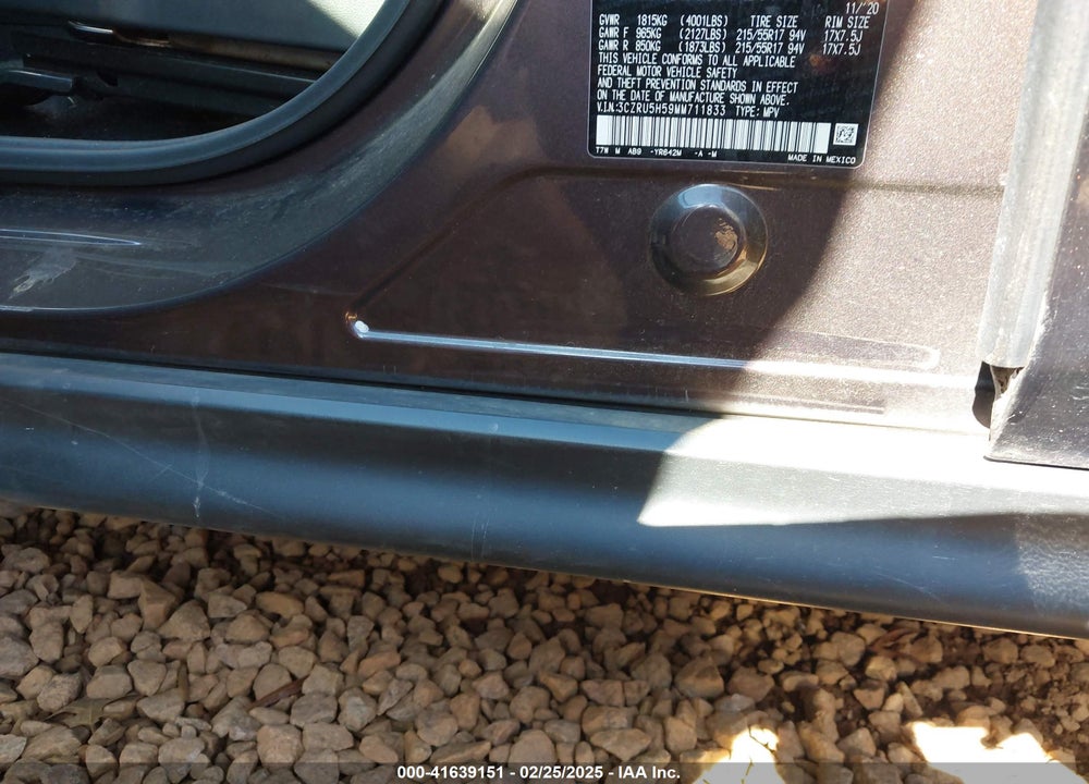 2021 HONDA HR-V VIN: 3CZRU5H59MM711833