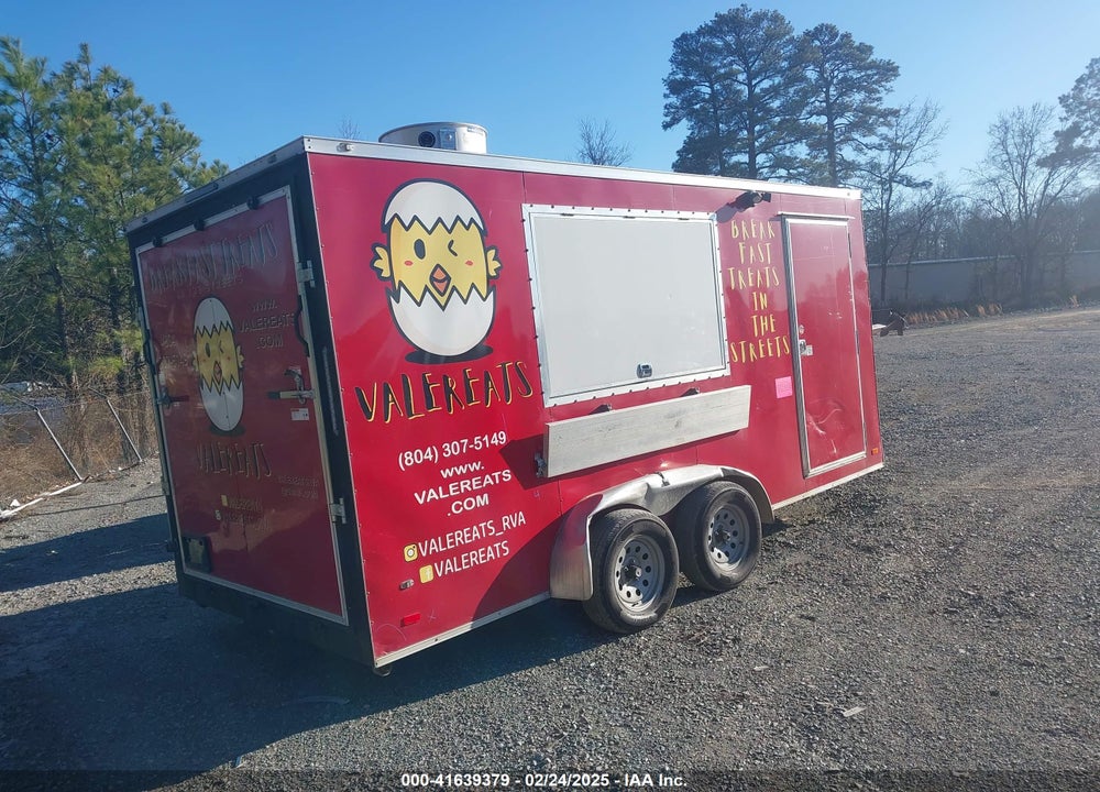 2021 COVERED WAGON 16' CONCESSION TRAILER VIN: 53FBE1621MF071025