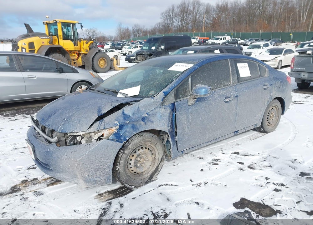 2012 HONDA CIVIC LX VIN: 19XFB2F56CE321233