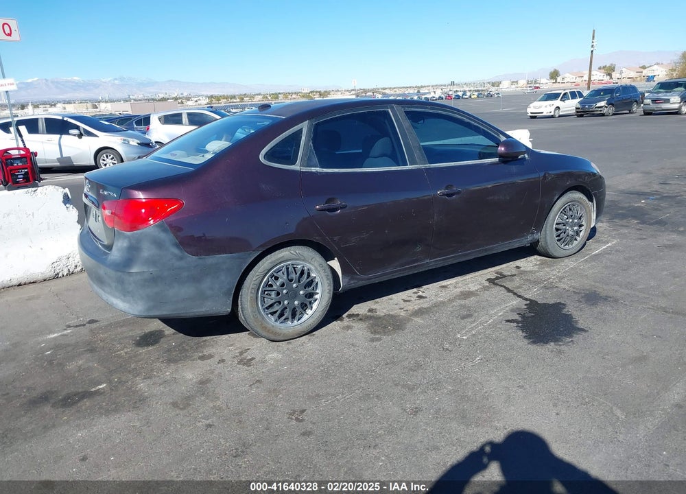 2007 HYUNDAI ELANTRA GLS/LIMITED/SE VIN: KMHDU46D47U260116