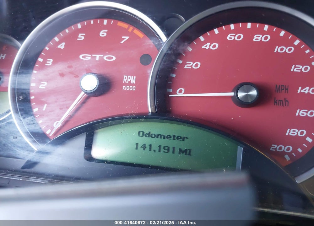 2005 PONTIAC GTO VIN: 6G2VX12U05L472252