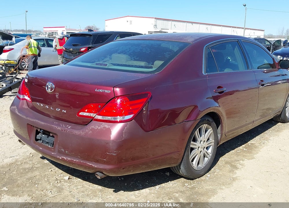 2006 TOYOTA AVALON LIMITED VIN: 4T1BK36B76U112840