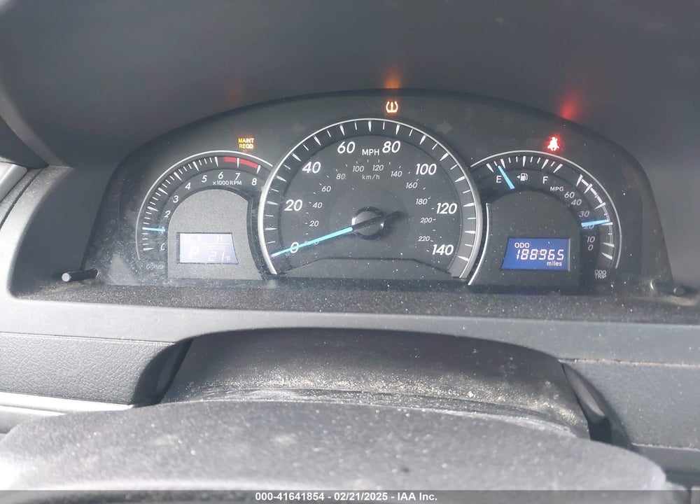 2013 TOYOTA CAMRY VIN: 4T1BF1FK5DU709426