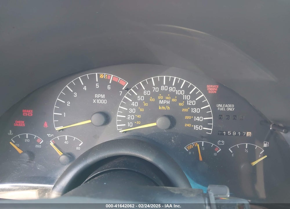 1994 PONTIAC FIREBIRD FORMULA/TRANS AM/GT VIN: 2G2FV22POR2237542