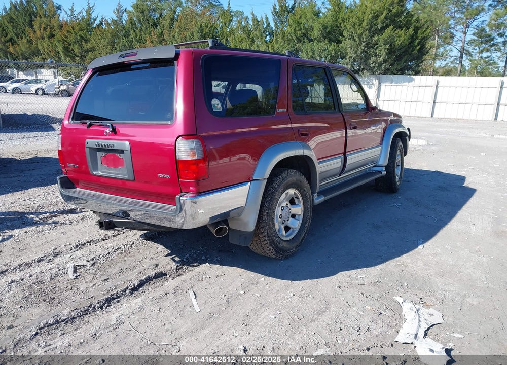 1998 TOYOTA 4RUNNER SR5 V6 LIMITED VIN: JT3GN87R3W0058507