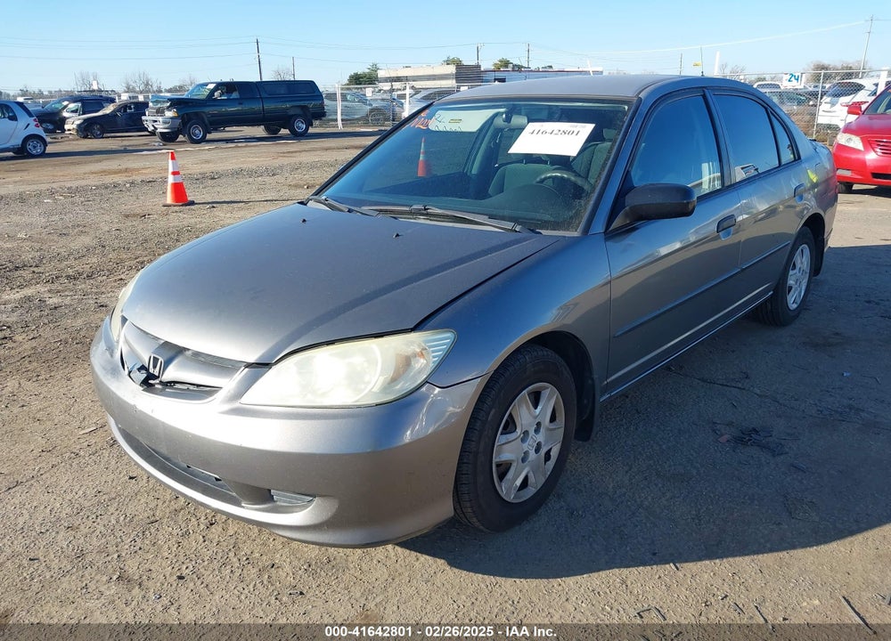 2005 HONDA CIVIC VP VIN: 2HGES16325H513813