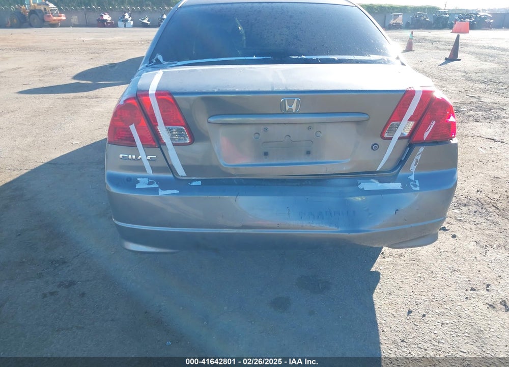 2005 HONDA CIVIC VP VIN: 2HGES16325H513813