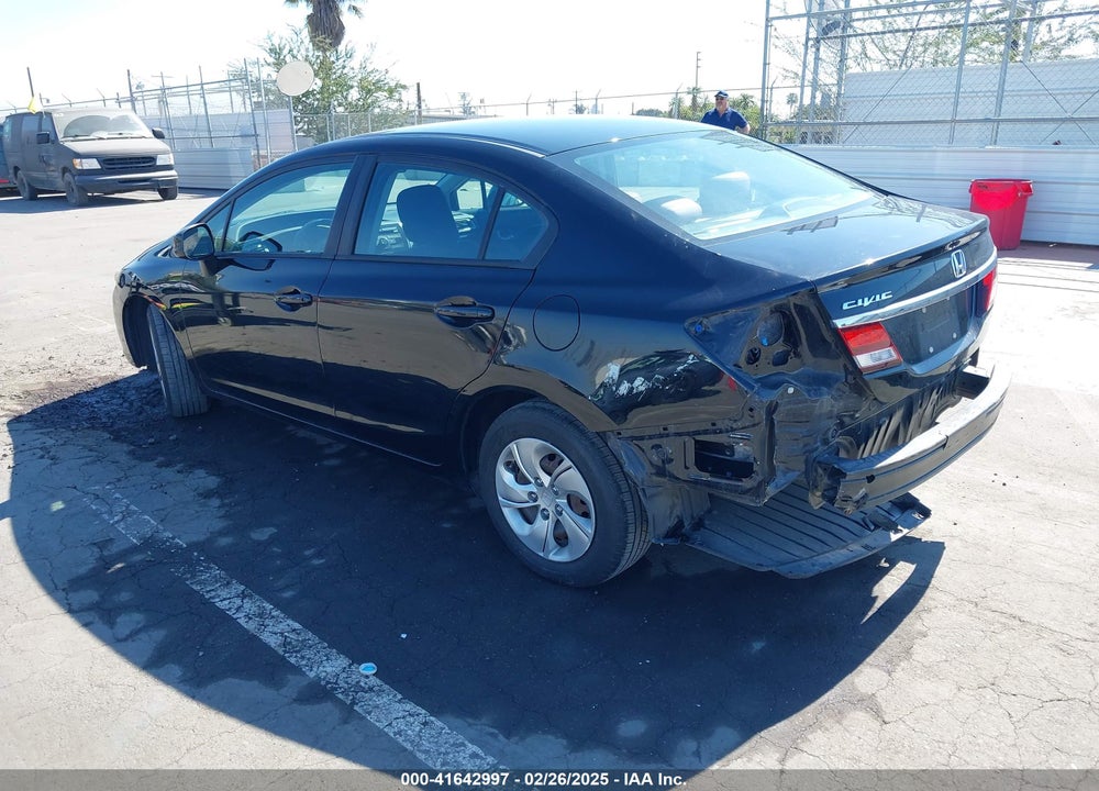 2013 HONDA CIVIC LX VIN: 19XFB2F51DE236625