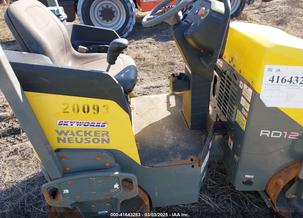2019 WACKER RD12A-90 DOUBLE DRUM ROLLER VIN: WNCRD12AHPUM00752