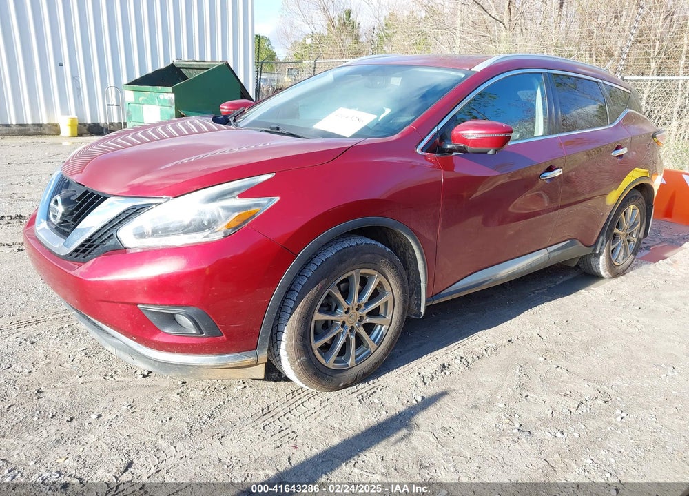 2018 NISSAN MURANO VIN: 5N1AZ2MH7JN152783