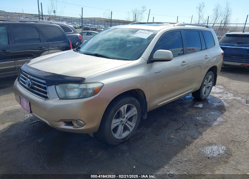 2008 TOYOTA HIGHLANDER SPORT VIN: JTEES43A582008344