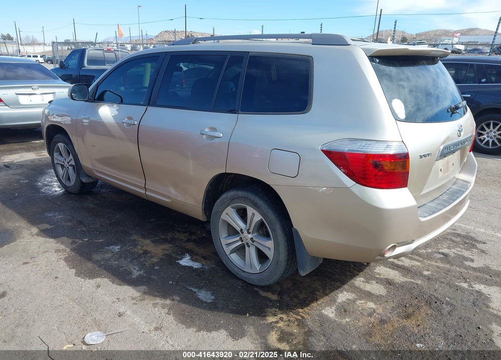 2008 TOYOTA HIGHLANDER SPORT VIN: JTEES43A582008344