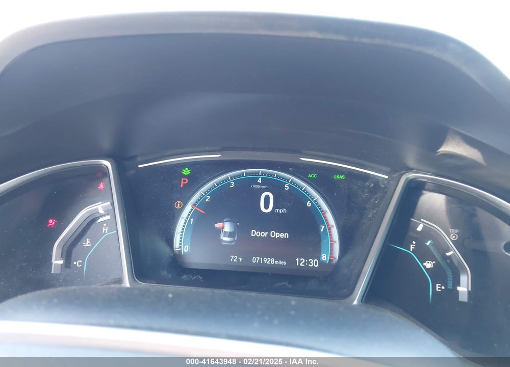 2021 HONDA CIVIC VIN: 19XFC1F32ME006498