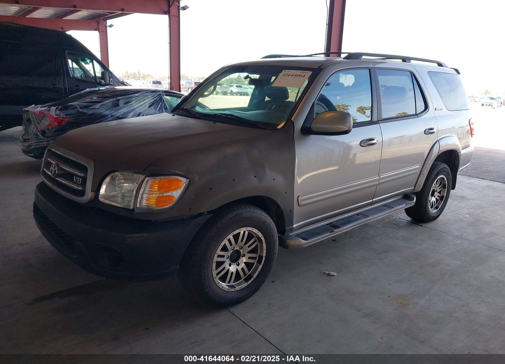 2002 TOYOTA SEQUOIA LIMITED V8 VIN: 5TDBT48A72S078764