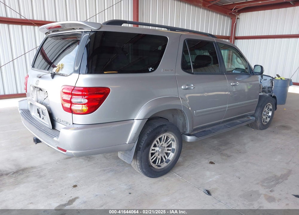2002 TOYOTA SEQUOIA LIMITED V8 VIN: 5TDBT48A72S078764