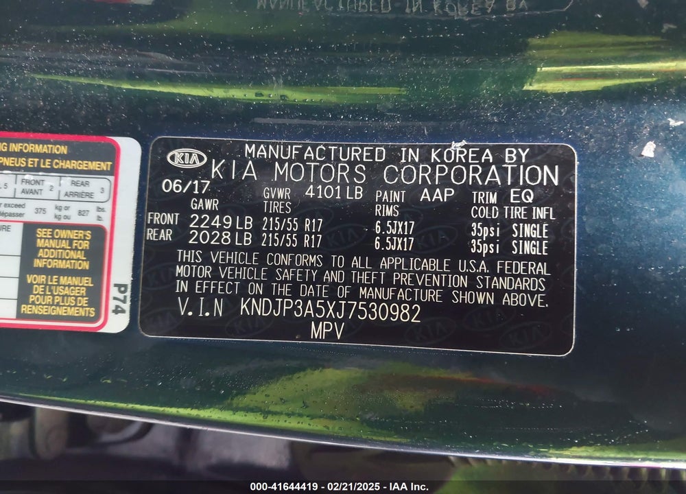2018 KIA SOUL VIN: KNDJP3A5XJ7530982