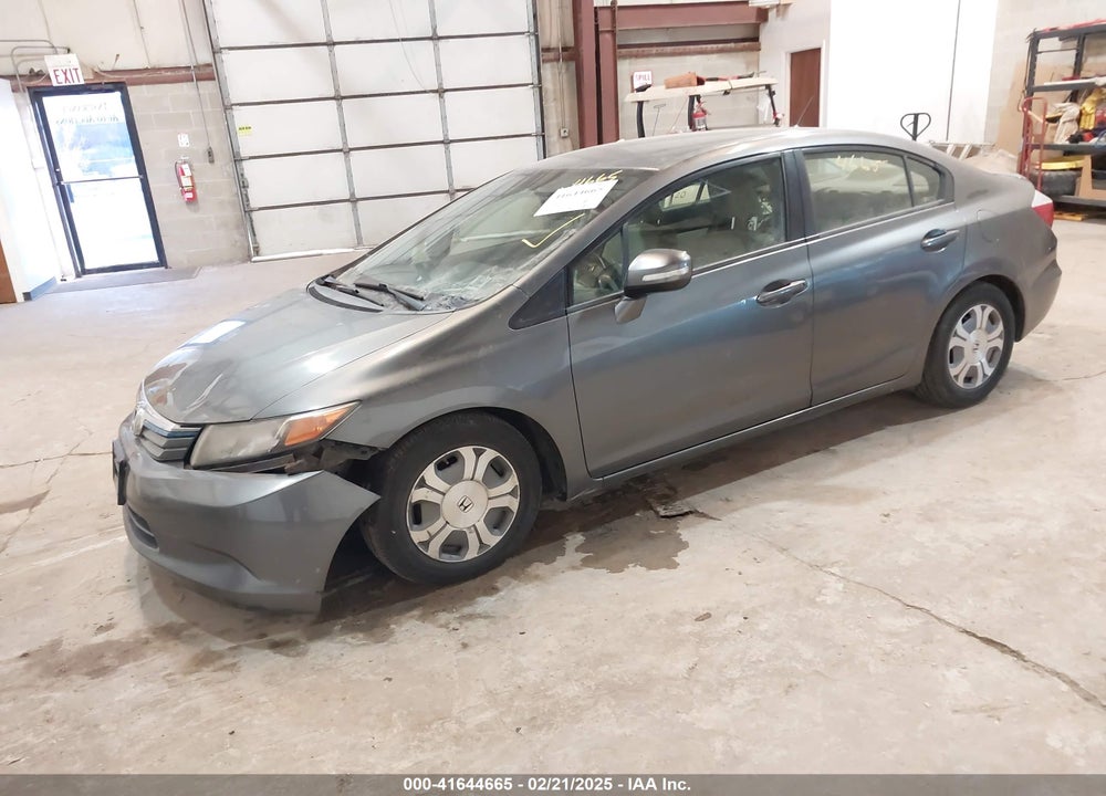 2012 HONDA CIVIC HYBRID VIN: JHMFB4F25CS009868