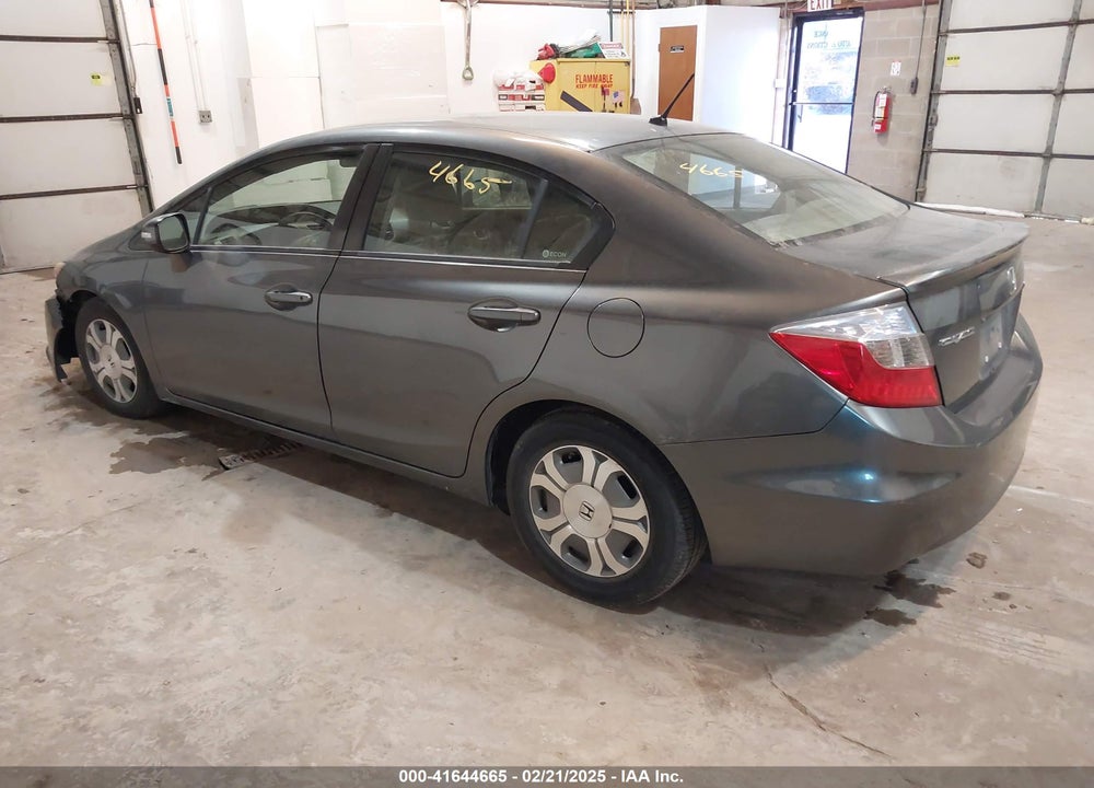 2012 HONDA CIVIC HYBRID VIN: JHMFB4F25CS009868