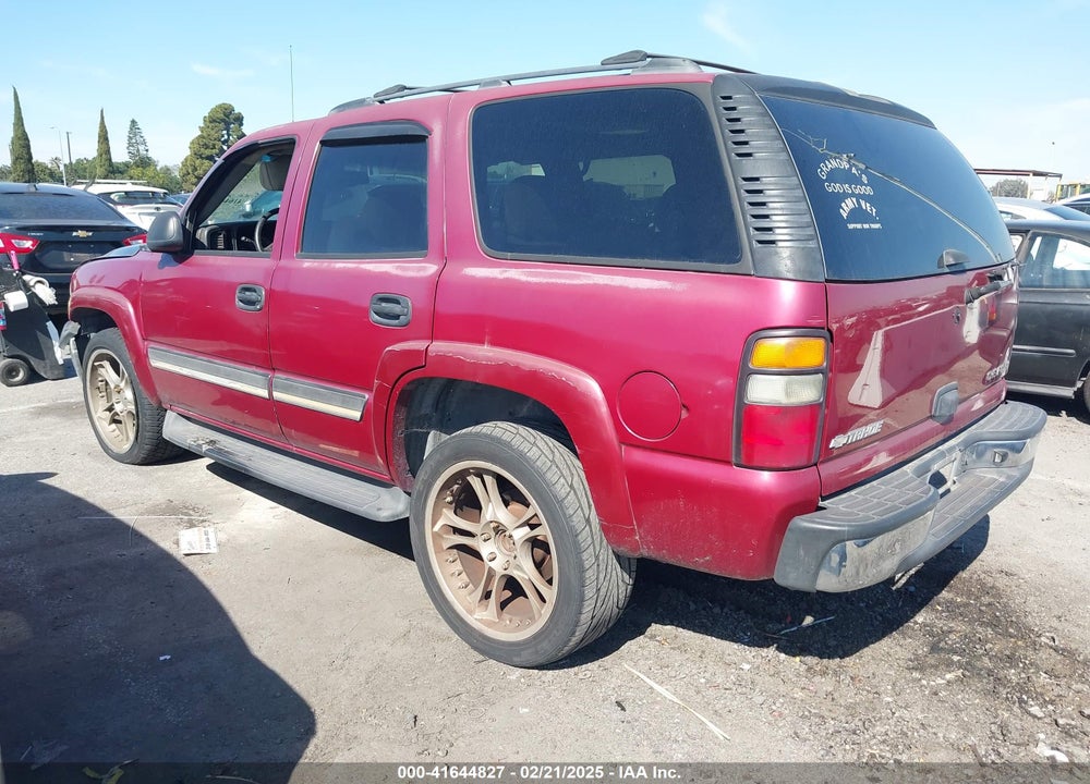 2005 CHEVROLET TAHOE LS VIN: 1GNEC13V85R255385