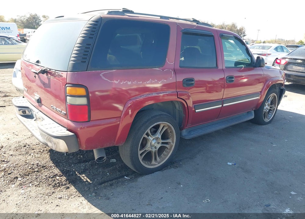 2005 CHEVROLET TAHOE LS VIN: 1GNEC13V85R255385