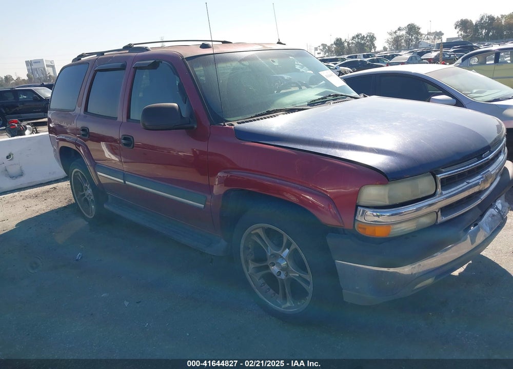 2005 CHEVROLET TAHOE LS VIN: 1GNEC13V85R255385