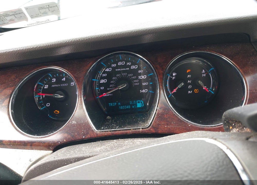 2010 FORD TAURUS SEL VIN: 1FAHP2HW7AG163830