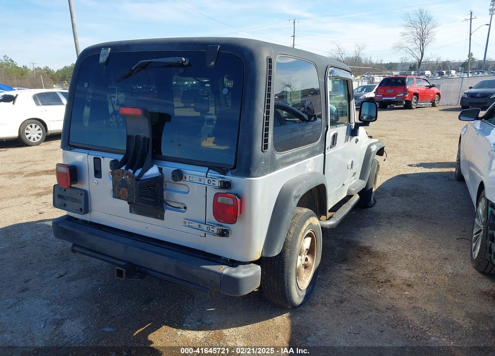 2004 JEEP WRANGLER SPORT RHD VIN: 1J4F449SX4P780560