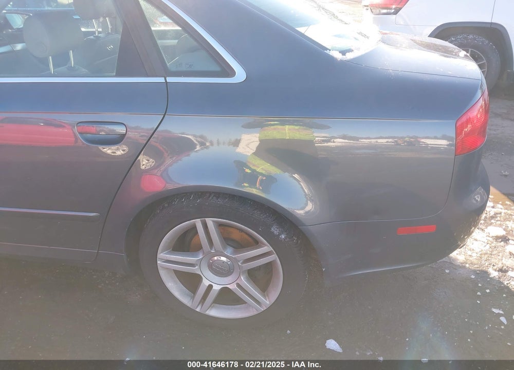 2007 AUDI A4 VIN: WAUDF78E57A094502