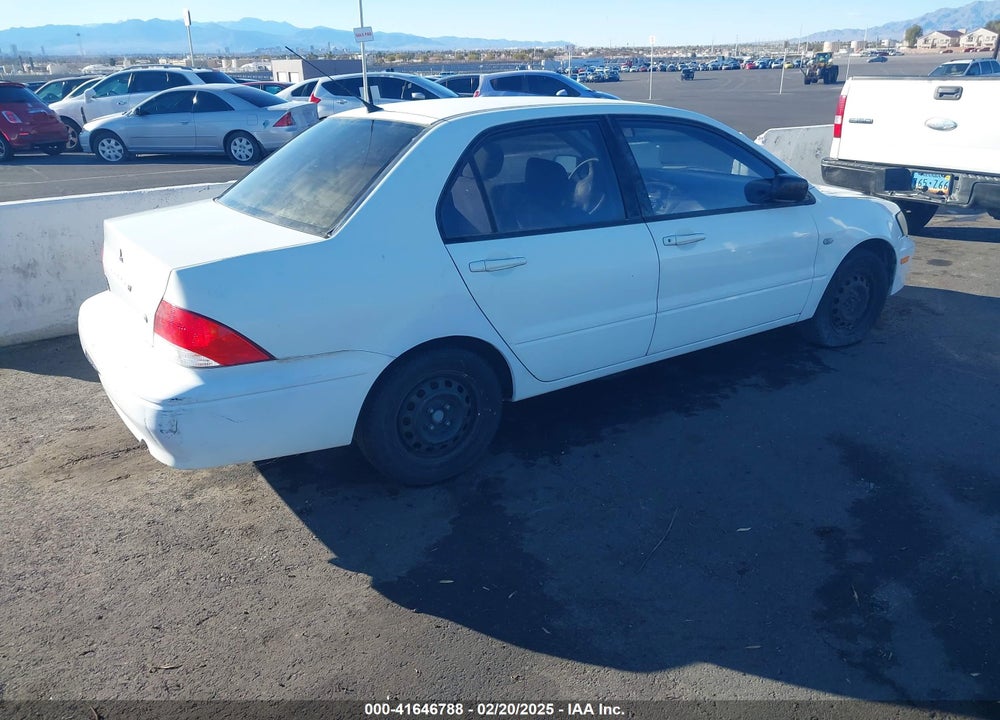 2003 MITSUBISHI LANCER ES VIN: JA3AJ26E43U098235