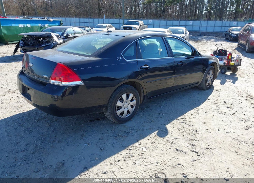 2007 CHEVROLET IMPALA LS VIN: 2G1WB58K279376196